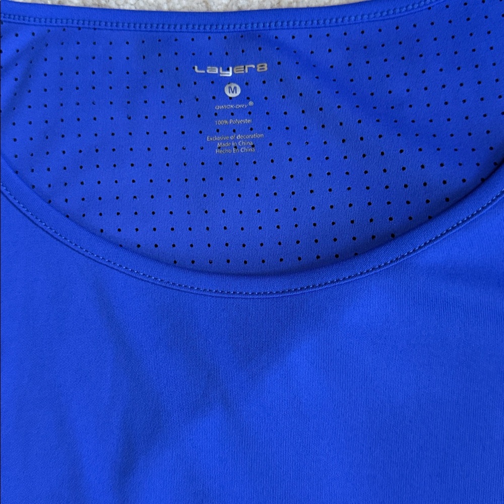 LAYER 8 blue/purple Freeway tank top - size M - Picture 2 of 7